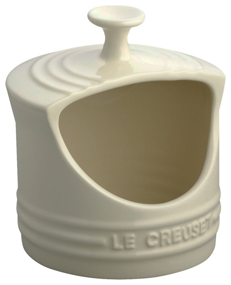 Le Creuset Stoneware Salt Pig, Almond