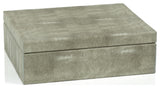 Molfeta Shagreen Leather Decorative Box, Large-11" X 9" X 4"