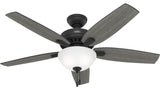 Matte Black 52"Ceiling Fan from the Newsome Collection