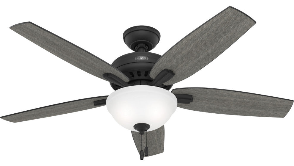 Matte Black 52"Ceiling Fan from the Newsome Collection