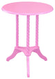 Round End Table, Pink