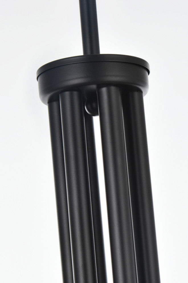 Living District Layne 30" Chandelier in Black