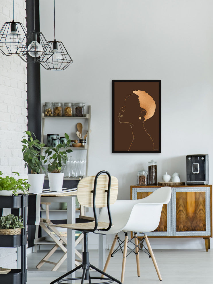 "Short Hair Donï¿½t Care" Framed Painting Print, 24x36