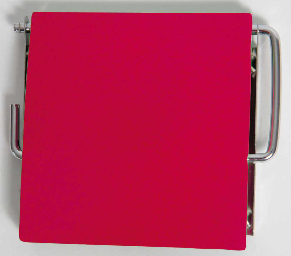 Wall Mounted Toilet Paper Holder Tissue One Roll Dispenser Finish: Fuchsia