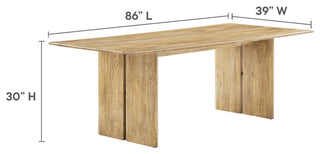 MODWAY Amistad 86" Wood Dining Table