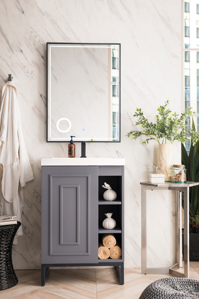 Alicante 24" MC Acacia Vanity, Black
