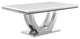 Coaster Kerwin Metal Rectangle Faux Marble Top Dining Table White and Chrome