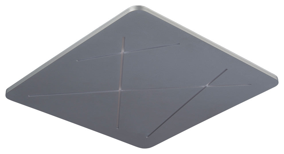 Tureis ETL Certified Integrated LED Ceiling Light, Silver, 18"