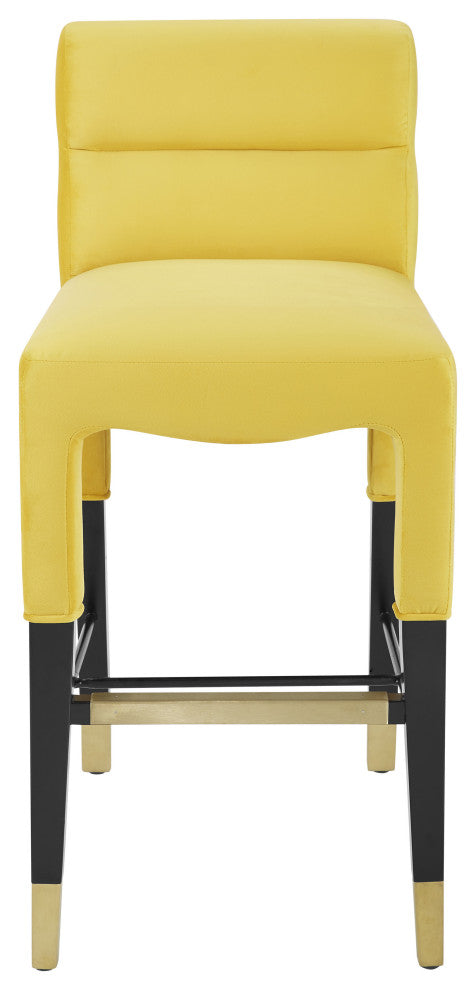 Taylor Burnt Gold Velvet Counter Stool