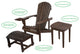 Earth Collection Adirondack Chair With phone and cup holder, Dark Brown, One Cha