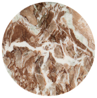 Safavieh Couture Giabella Marble Accent Table, White/Brown