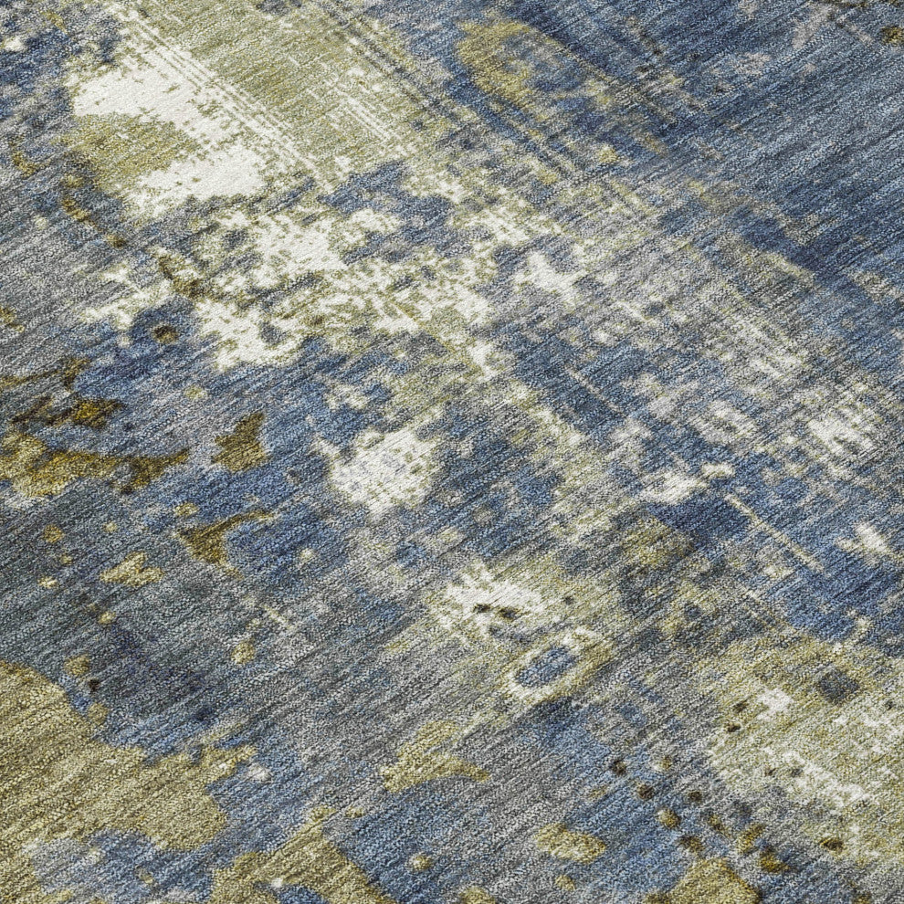 Machine Washable Indoor/Outdoor Chantille ACN1870 Khaki 2'3" x 7'6" Runner Rug