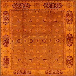 Ahgly Company Indoor Square Mid-Century Modern Area Rugs, 3' Square