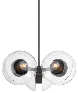 Kert 6-Light Chandelier, Black Brass