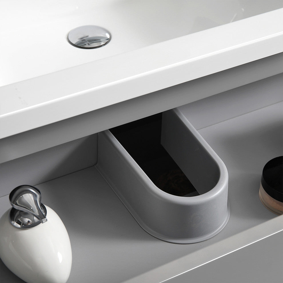 Fresca Lazzaro 48" Gray Cabinet With Integrated Sink