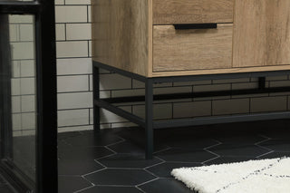 Home Living 22" Modern Natural Oak-Light Bathroom Vanity