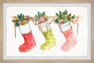 "Santa Was Here" Framed Painting Print, 30x20