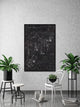 "Closed Curtains" Floater Framed Painting Print on Canvas, 20x30