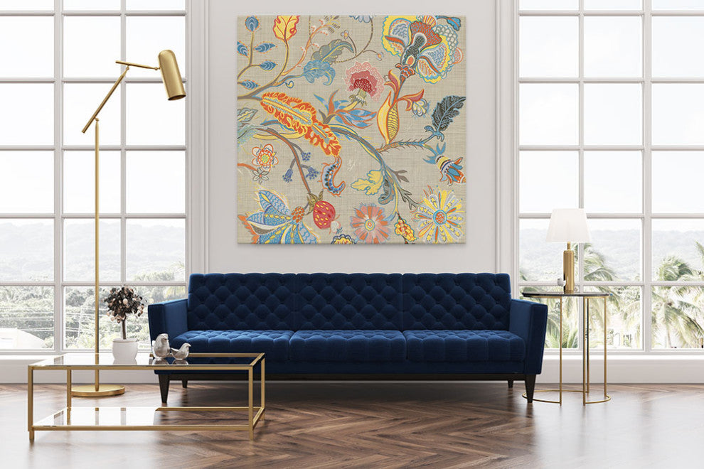 "Folklore I" Fine Art Giant Canvas Print, 54"x54"