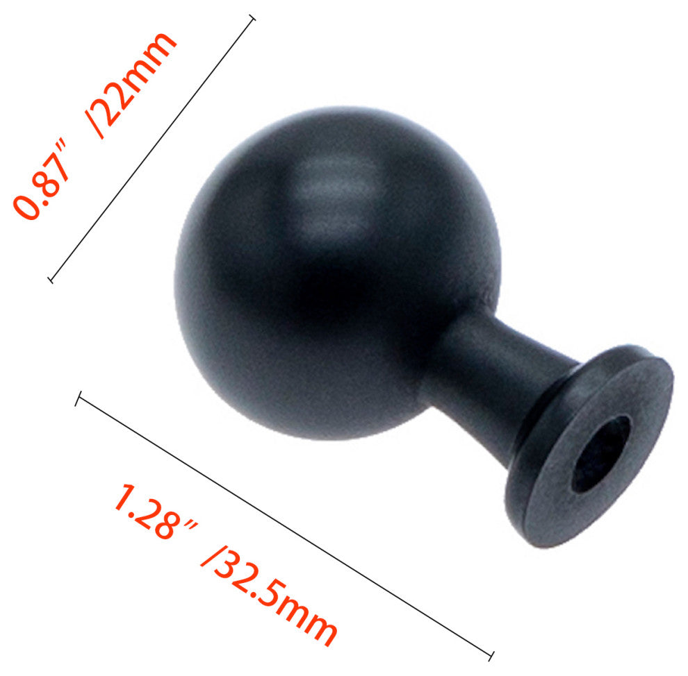 Utopia Alley Cabinet Knob Polished Gold/Matte Black/Brushed Nickel/Brushed Brass, Matt Black, 1 Pack