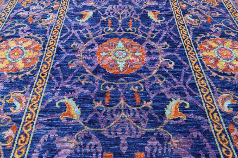 8' 0" X 10' 3" William Morris Handmade Wool Rug - Q15458