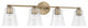 Capital Lighting, 146941AD-533, 32"Wx9.5"H 4-Light Vanity