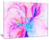 "Christmas Fireworks Pink" Digital Art Canvas Print