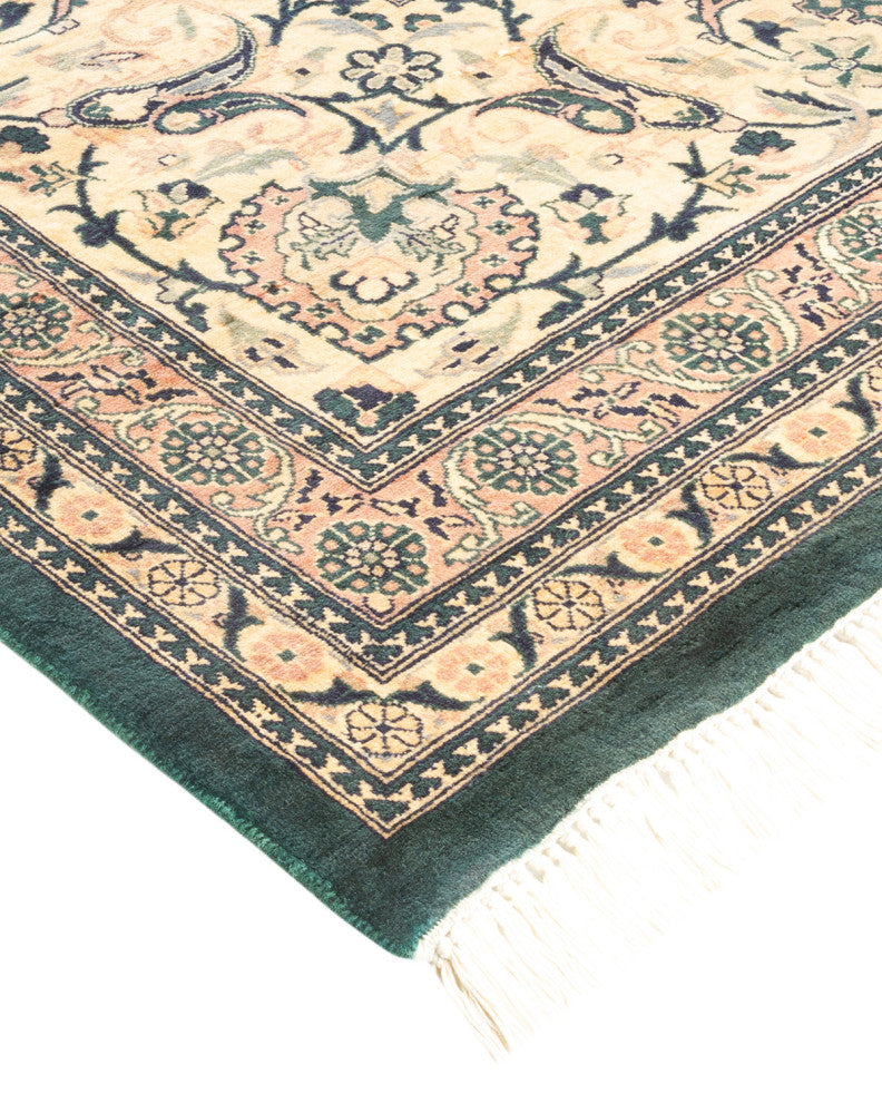 Mogul, One-of-a-Kind Hand-Knotted Area Rug Green, 12' 2" x 17' 10"