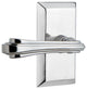 Studio Plate With Fleur Lever, Bright Chrome, Privacy, Left-Handed