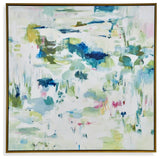 Uttermost 32331 Abstract Reflections 50" x 50" Framed Abstract - Multicolored