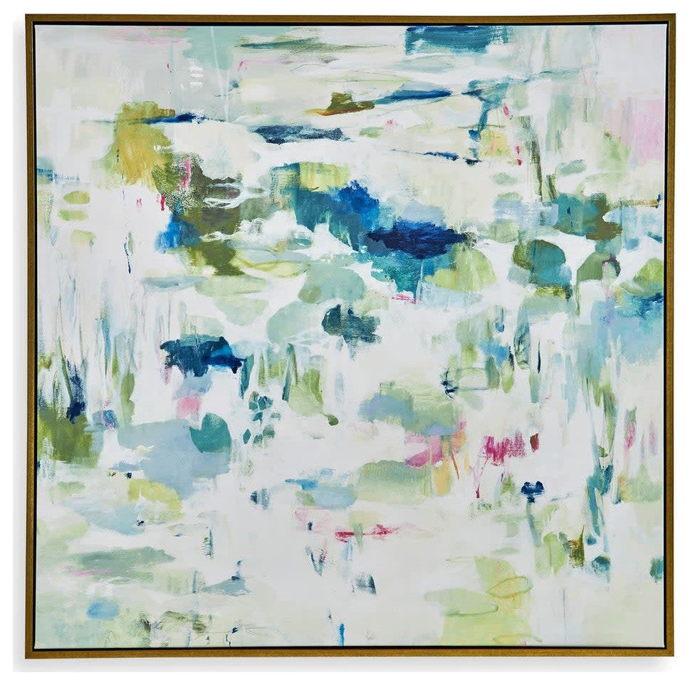 Uttermost 32331 Abstract Reflections 50" x 50" Framed Abstract - Multicolored