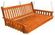 Pine Traditional English Swingbed, Redwood Stain, 6 Foot