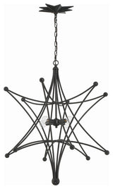 Astro 4-Light Black Chandelier