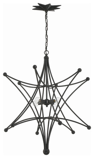Astro 4-Light Black Chandelier
