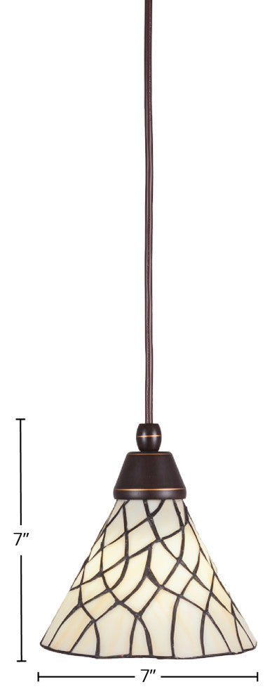Cord Mini Pendant, Dark Granite/Sandhill Art