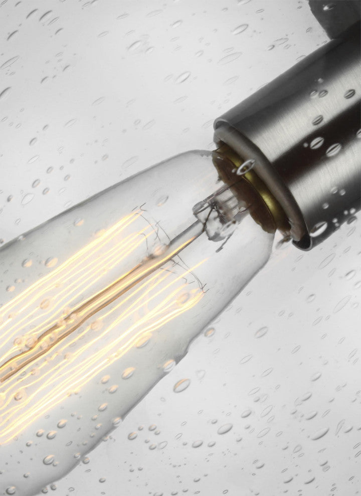 Leo 1-Light Pendant, Satin Aluminum