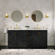 The Buchanan Bathroom Vanity, Oak, 72", Single Sink, Freestanding