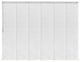Chauky White 6-Panel Track Extendable Vertical Blinds 98-130"W