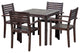 DTY Outdoor Living Leadville 5-Piece Eucalyptus Dining Set, Espresso