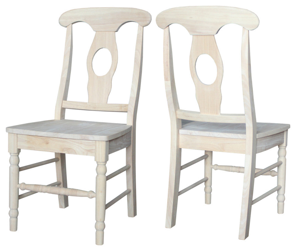 Set of Two Empire Chairs with Aolid Wood Seats