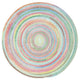 Baby's Breath Braided Round Rug, Medium Blue 5'6"