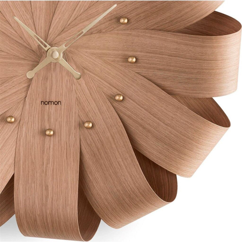 Nomon Brisa Oak X-Large Clock | Body in Oak Wood