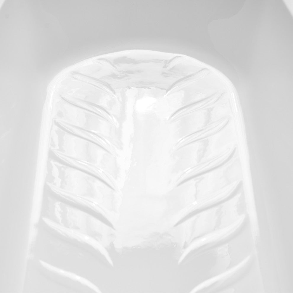 GA-309-20-PBR 60"x32" Acrylic Alcove Bathtub, Polished Brass Drain