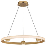 ET2 E23512 Nodes 24"W LED Ring Chandelier - Gold