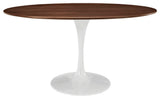 Modern Walnut Tulip 60" Oval Walnut Dining Table