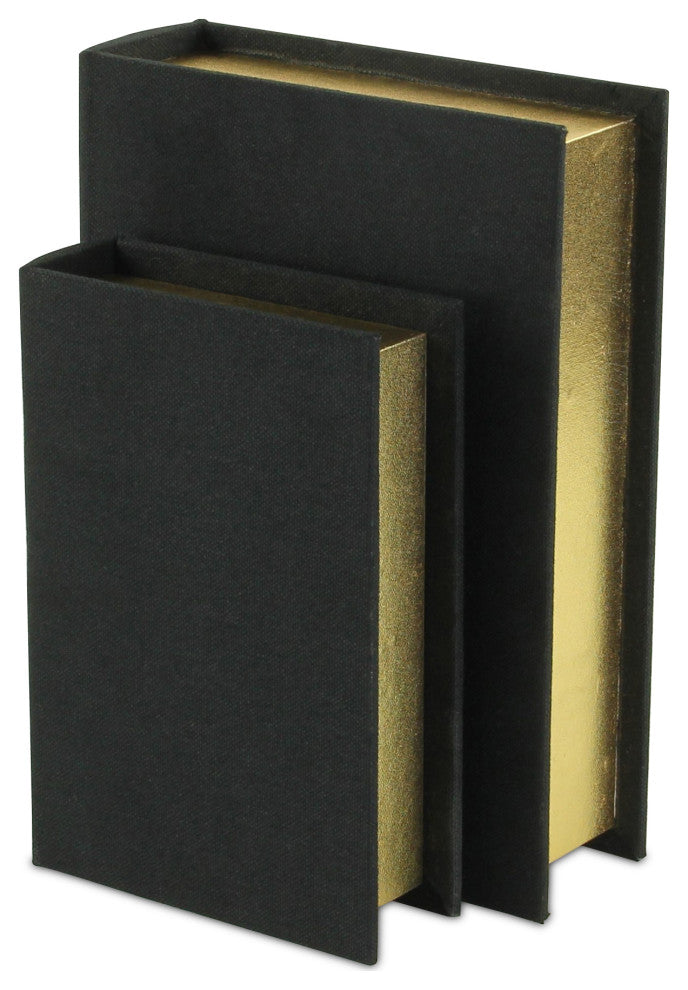 Canter Isle Black Linen Book Box Set