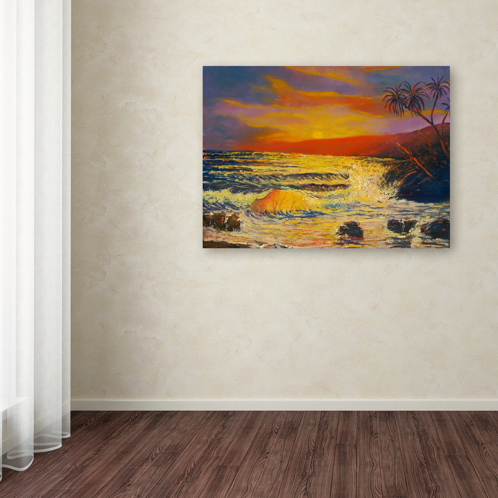 ''Maui Sunset'' Canvas Art, 47x35