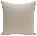 Solid Color Decorative Pillow, Oatmeal, 18"x18"