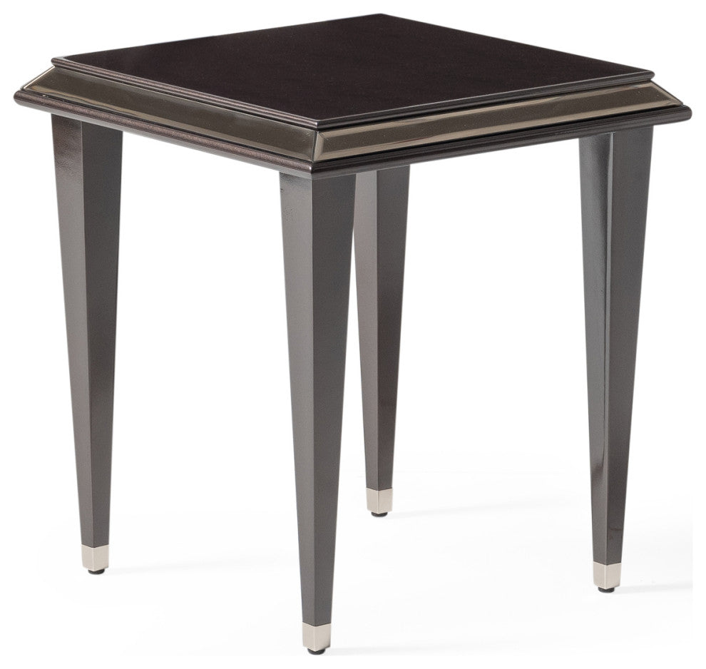 Lousanne Side Table Glossy Mocha Sand