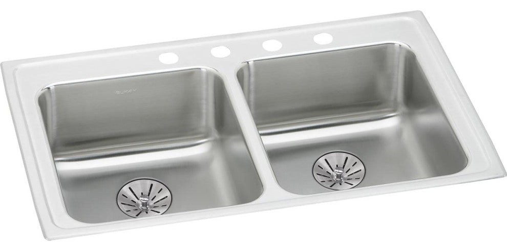 LRAD292265PD4 Lustertone Classic Stainless Steel 29" ADA Sink with Perfect Drain